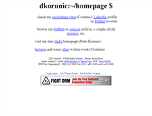 Tablet Screenshot of dkorunic.net